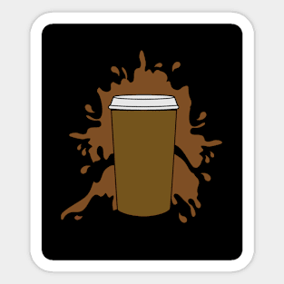 Coffee Black Drink Always Fits Sticker